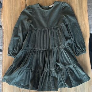 Tucker + Tate Girls Long Sleeved Tiered Corduroy Dress